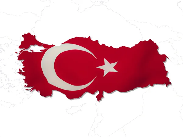 stock image Turkey flag