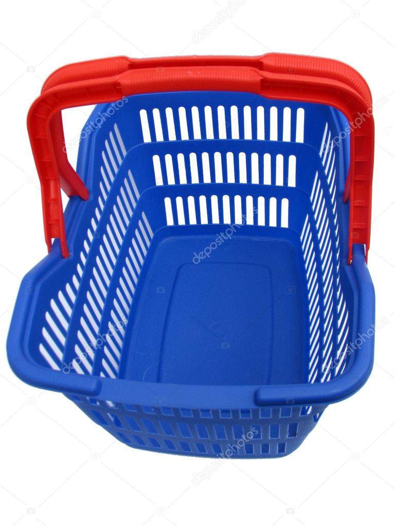 Blue shopping basket