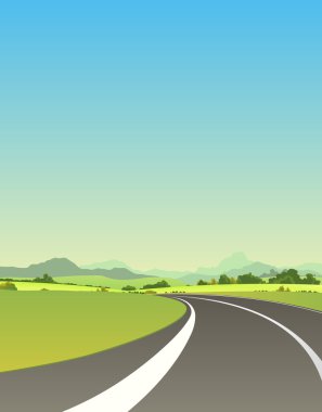 On The Road To Summer clipart