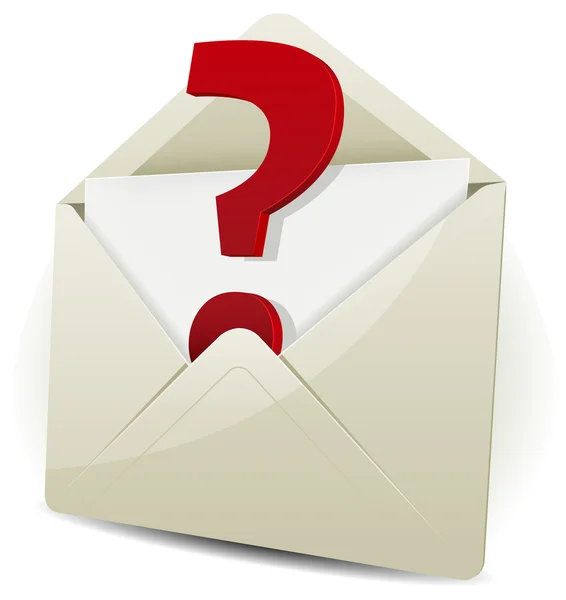 Anfrage per E-Mail senden — Stockvektor