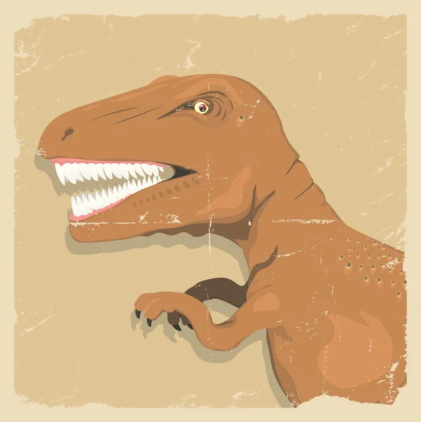 Grunge dinozor arka plan — Stok Vektör