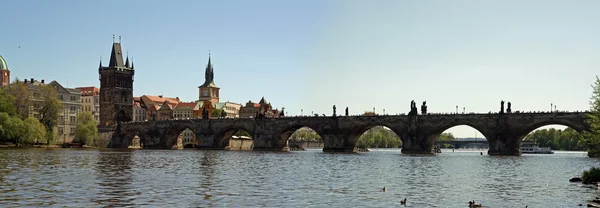 Panorama över Prag — Stockfoto