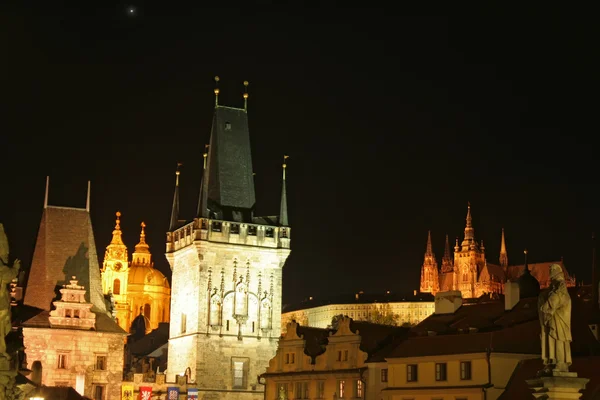 Prague at night — Stock Photo, Image