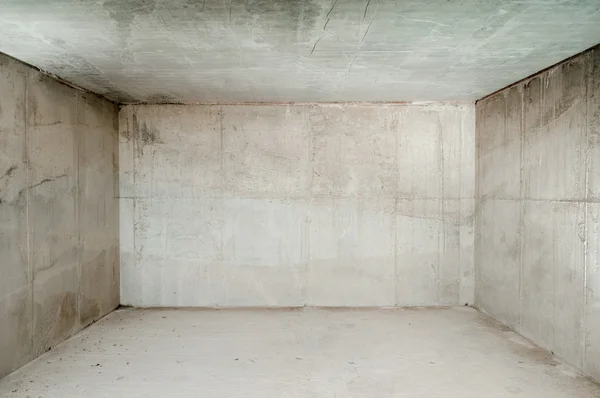 Quarto de concreto vazio — Fotografia de Stock