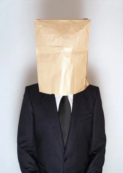 Businessman hiding — Stock Photo, Image