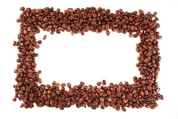 Frame made from coffee beans — Stock Photo, Image