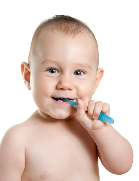 最初の歯ブラシ — ストック写真