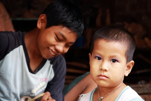 Kinderporträt, Myanmar — Stockfoto