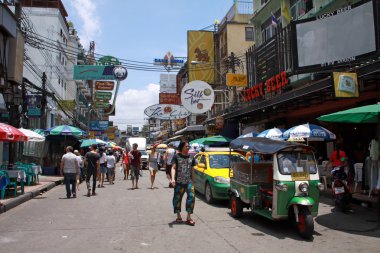 Bangkok street life, thailand clipart