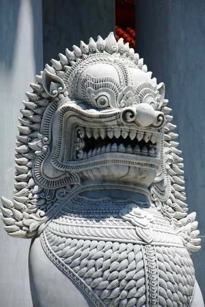 Detalle escultura León, Bangkok, Tailandia — Foto de Stock