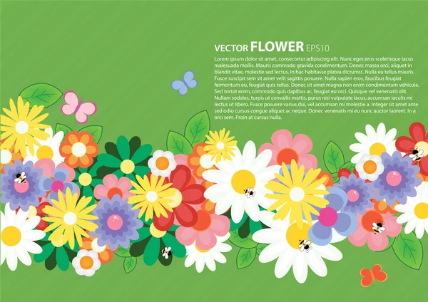 stock vector Flower vector colorful background