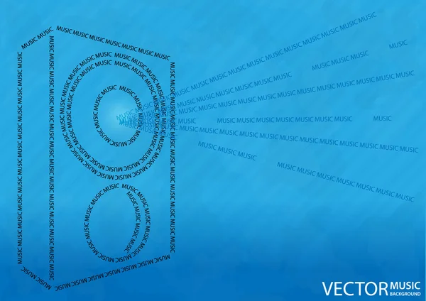 Vector muziek achtergrond — Stockvector
