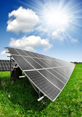 Solar energy panels clipart