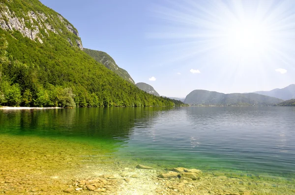 Lago Bohinj — Foto de Stock