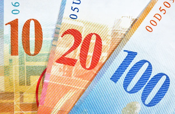 Švýcarsko franků — Stock fotografie