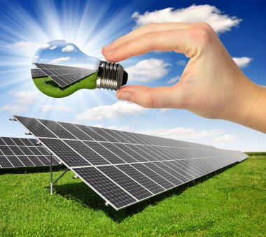 Solar panels clipart