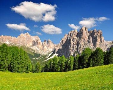 Dolomite peaks, Rosengarten clipart