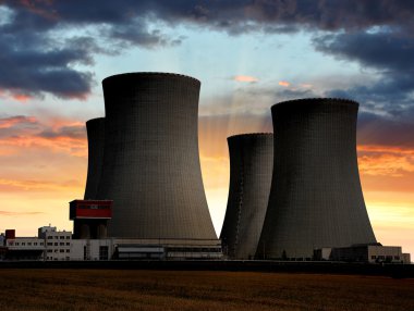 Nuclear power plant clipart