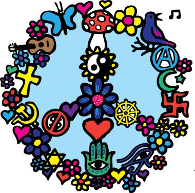 Peace Sign Doolde clipart