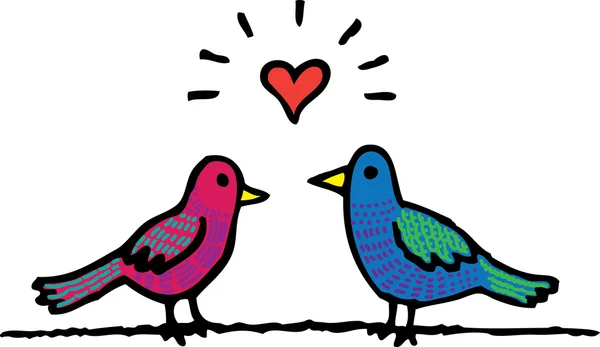 stock vector Love Birds