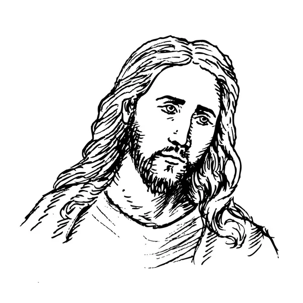 Портрет Ісуса Ліцензійні Стокові Вектори