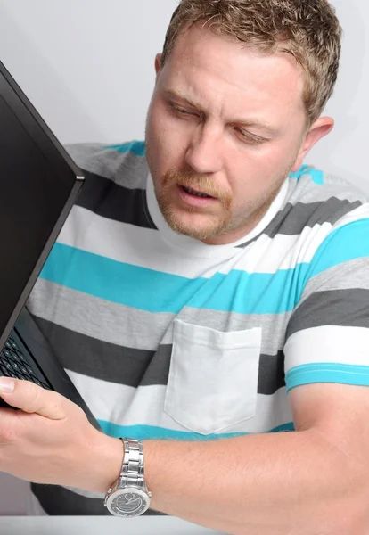 stock image Man with notebook