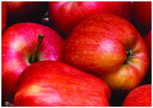 Färska röda små apple — Stockfoto