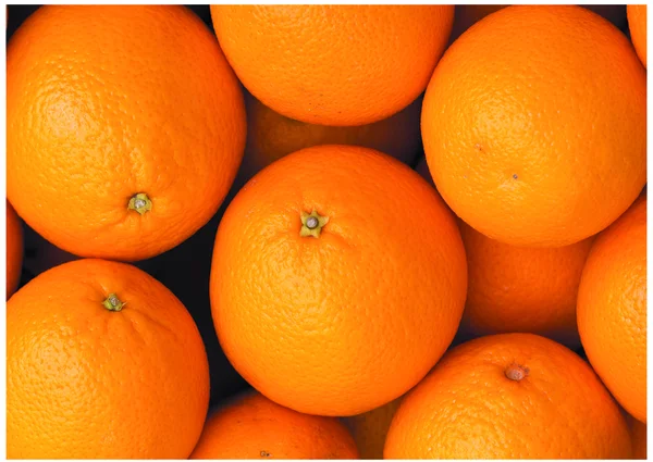 Čerstvé pomeranče barevné — Stock fotografie