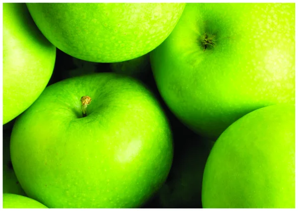 Der frische grüne Apfel — Stockfoto