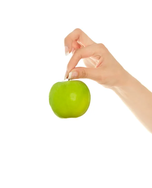 Ženské ruce s zdravé ovoce — Stock fotografie