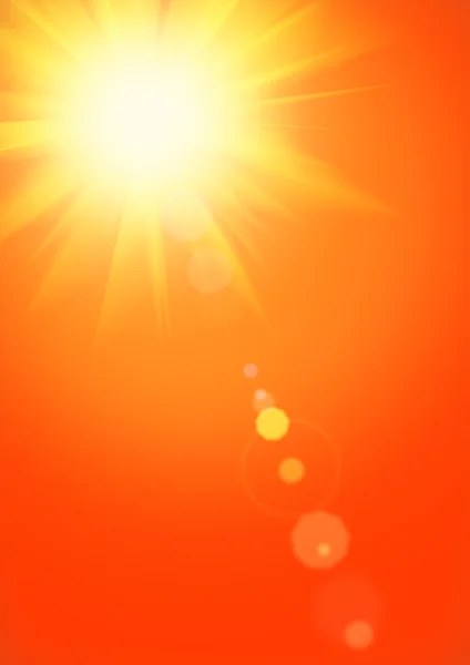 Letní pozadí s nádhernou letní slunce — Stock fotografie