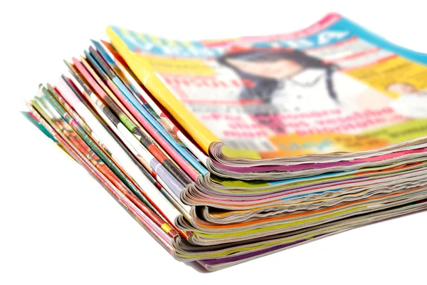 Régi színes magazinok — Stock Fotó