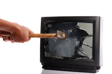 Destroy your TV clipart