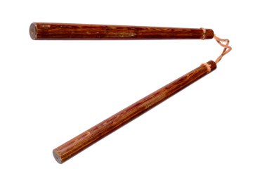 Nunchaku - traditional Okinawan weapon clipart