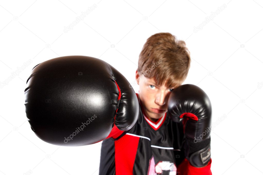 Young kickboxer