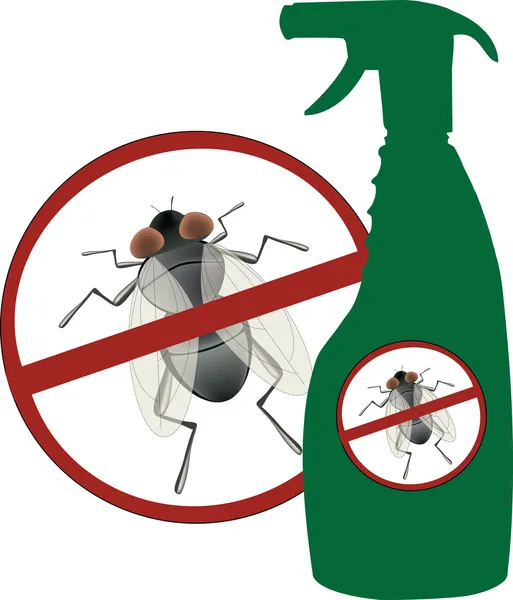 Spuitbus insecticide — Stockvector