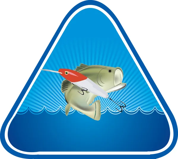 ロゴの釣り — ストックベクタ