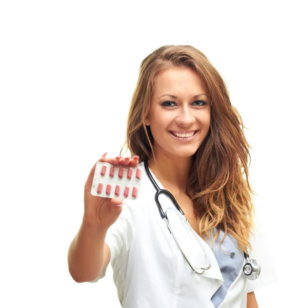 Doctor with pills — Stock Photo, Image