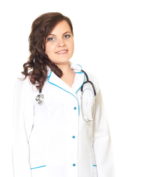Beautiful girl in a bathrobe nurse — Stock Photo, Image