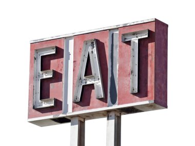 Eat Sign Decay Isolated clipart