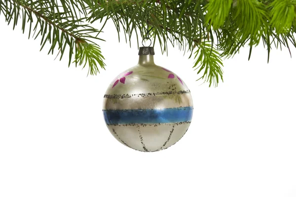 Ретро-висящий орнамент рождественской елки — стоковое фото