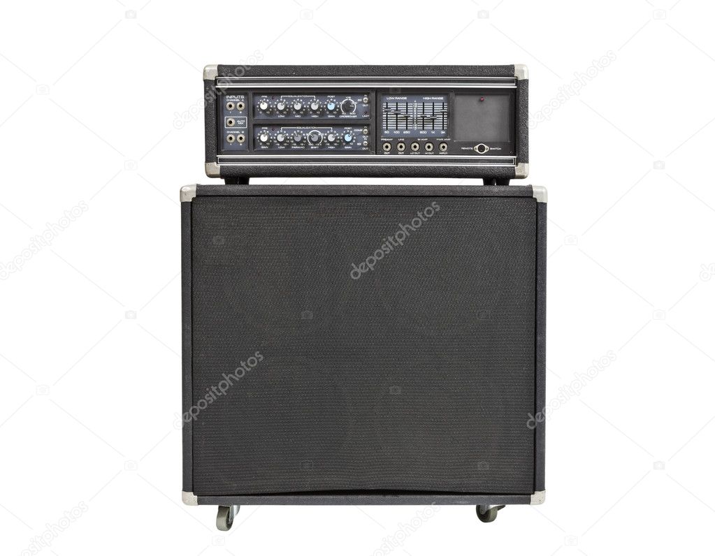 Rock and Roll Bass Amplifier Isolated