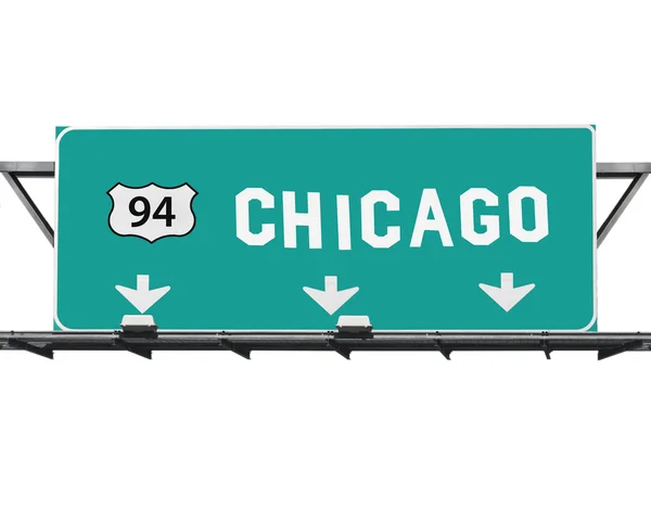 Chicago 94 expressway tecken — Stockfoto