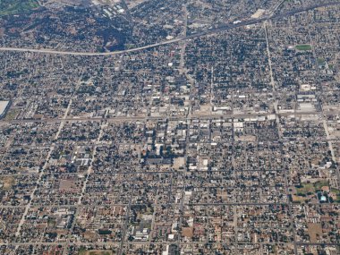 Downtown Pomona California Aerial clipart