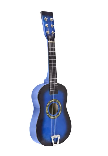 Изолированная акустическая гитара — стоковое фото