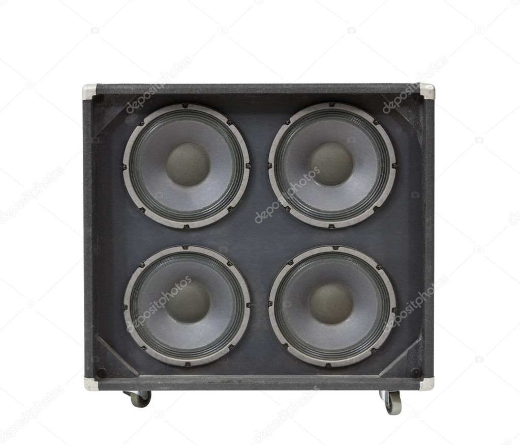 Guitar Amplifier Speaker Box with Clipping Path