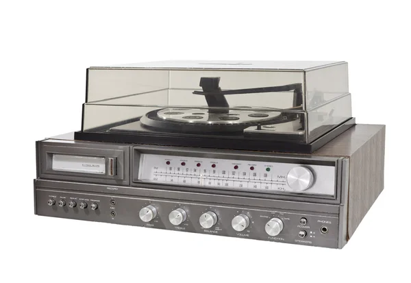 Vintage 1970-talet 8 spår stereo skivspelare — Stockfoto