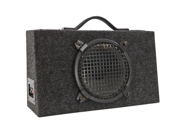 Old Car Audio Boom Box Woofer Isolated — Stock Photo, Image