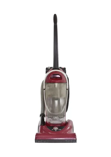 Old Red Vacuum Isolated on White — Stock Photo, Image