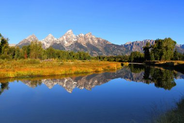 Schwabacher's Landing in the Grand Tetons clipart